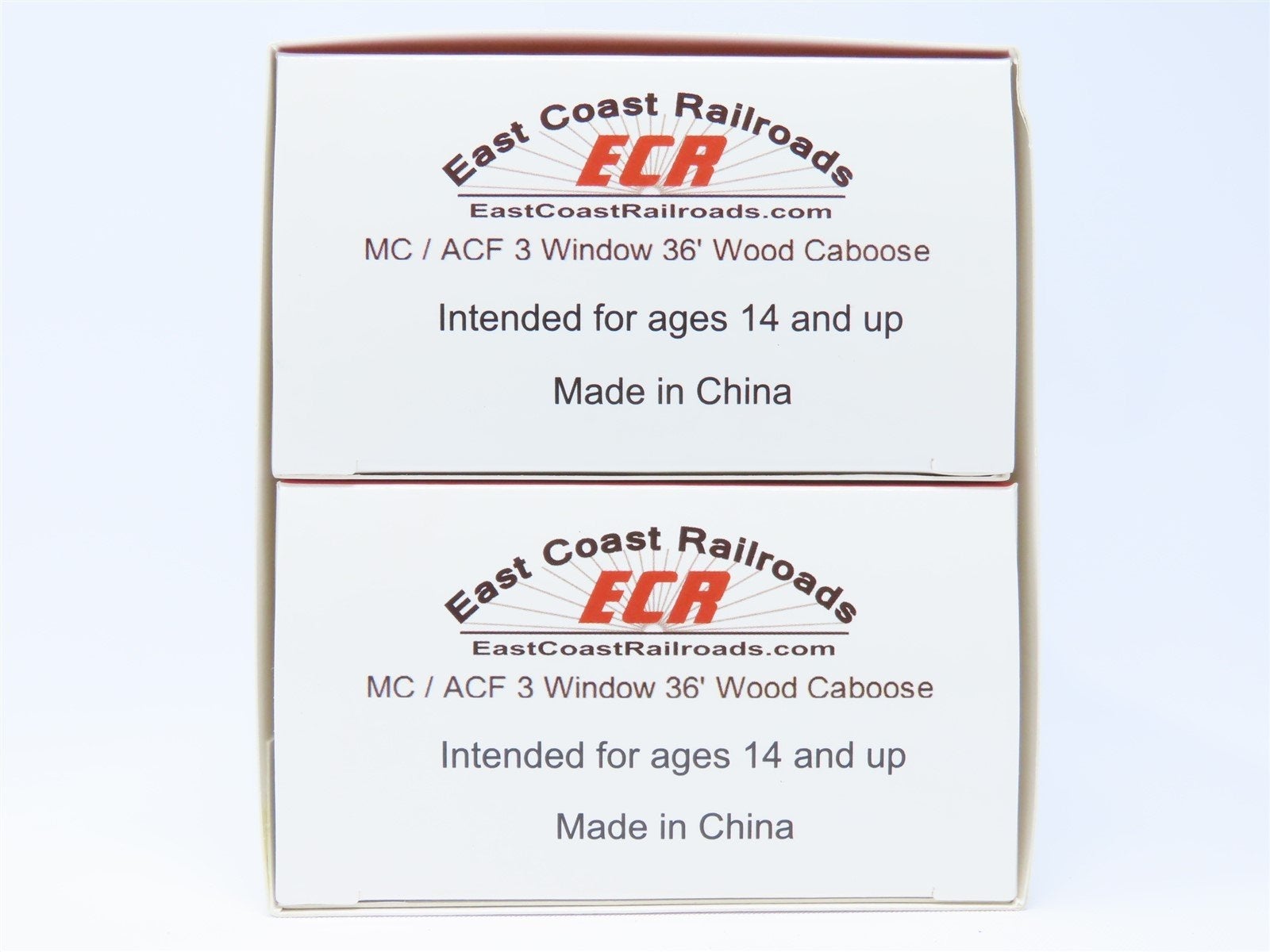 HO East Coast Railroads ECRR-56/58 NS Norfolk Southern 36' Wood Caboose Set