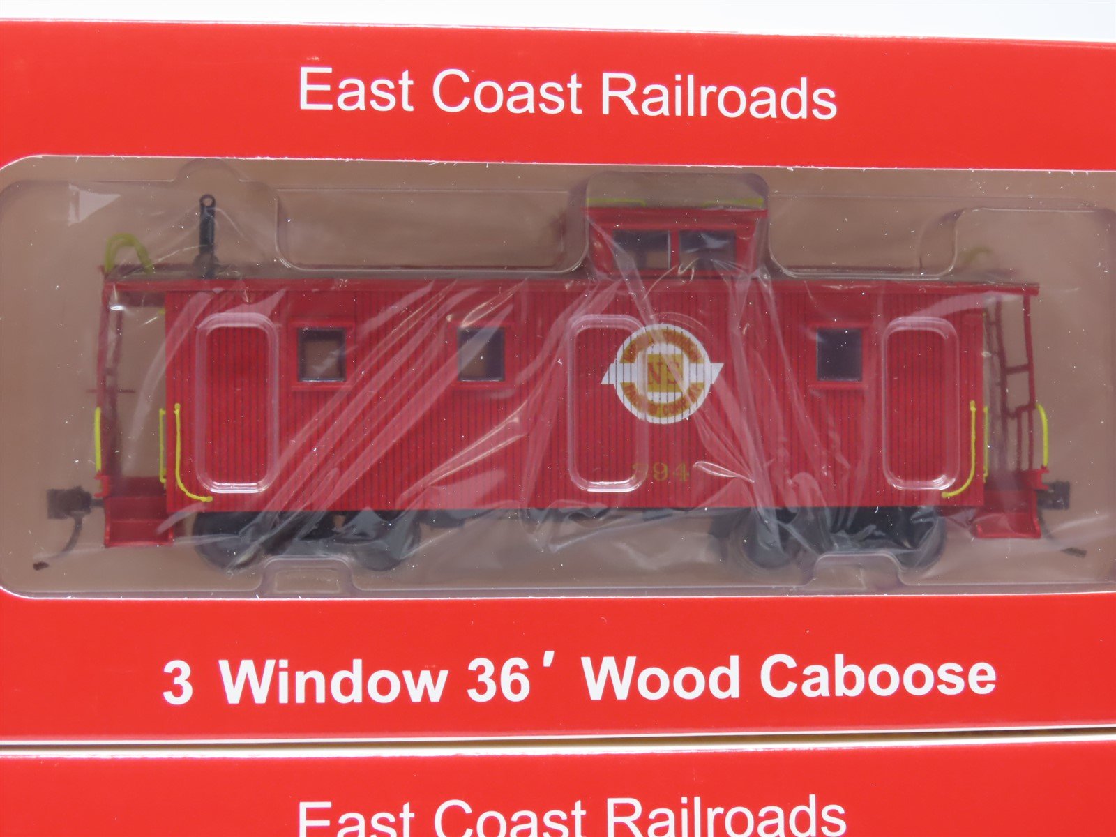 HO East Coast Railroads ECRR-57/59 NS Norfolk Southern 36' Wood Caboose Set