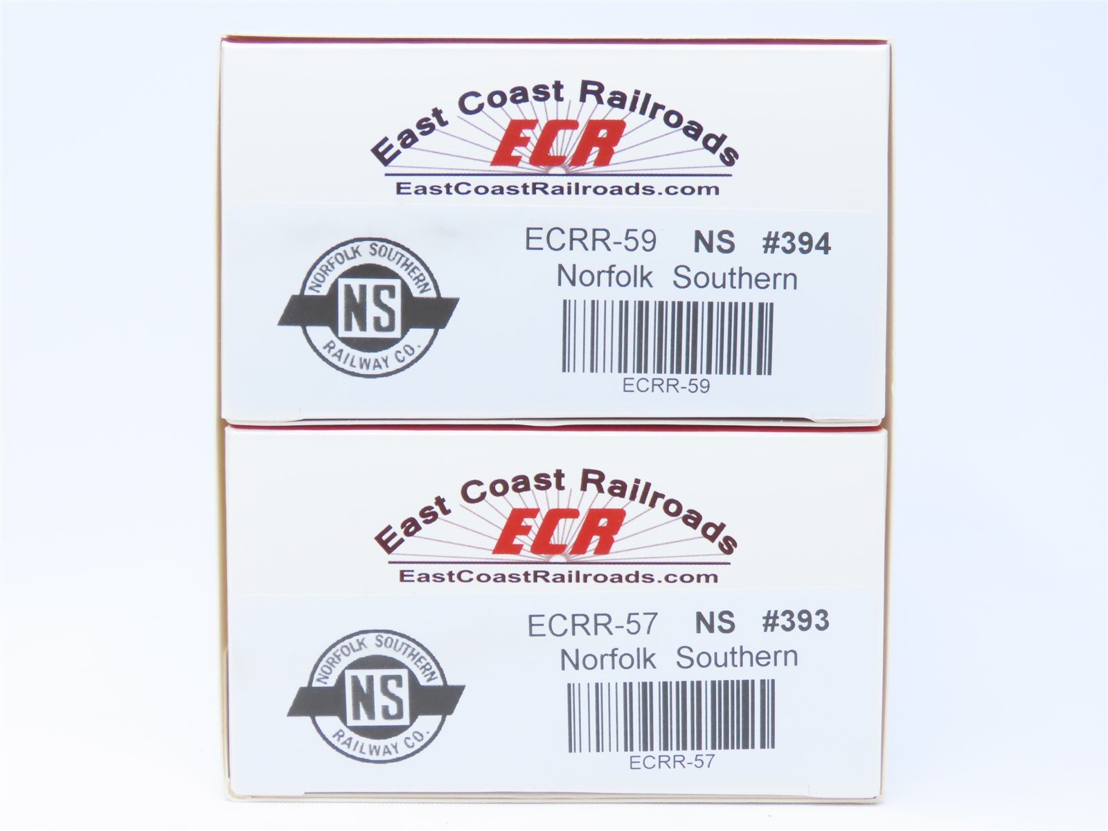 HO East Coast Railroads ECRR-57/59 NS Norfolk Southern 36' Wood Caboose Set