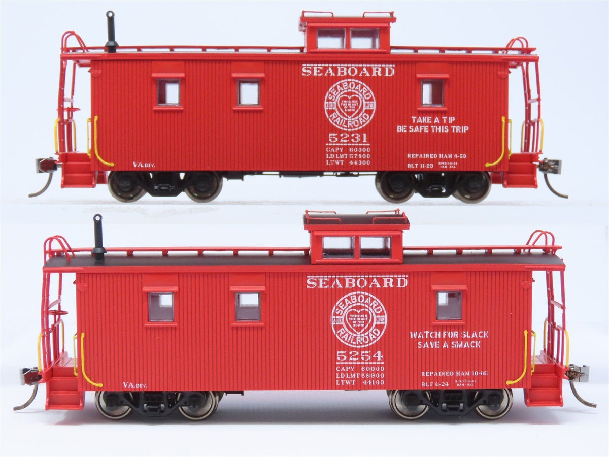 HO East Coast Railroads ECRR-63/64 SAL Seaboard Air Line 36&#39; Wood Caboose Set