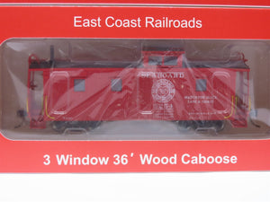 HO East Coast Railroads ECRR-63/64 SAL Seaboard Air Line 36' Wood Caboose Set