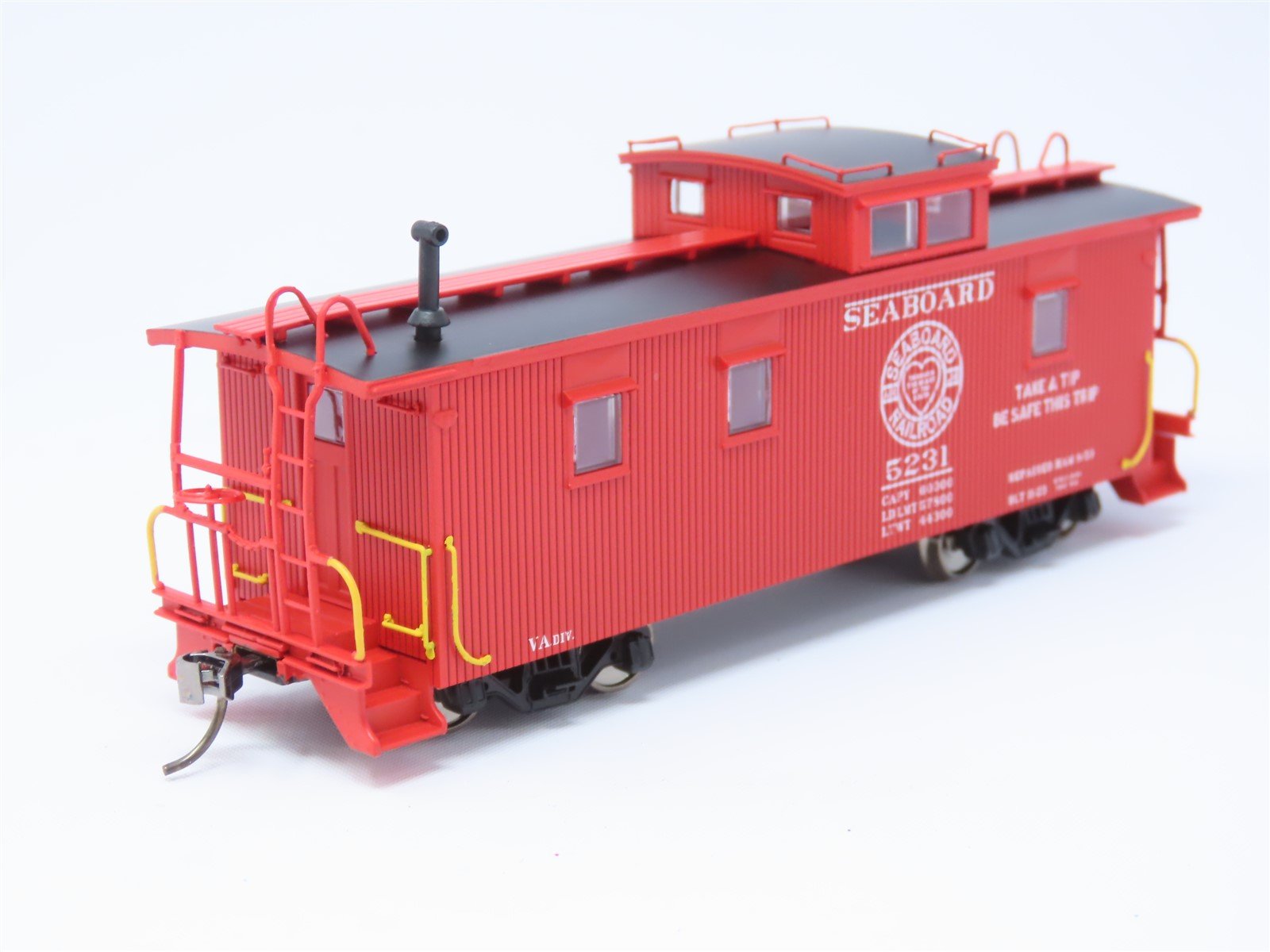HO ECR East Coast Railroads ECRR-63 SAL Seaboard Air Line 36' Wood Caboose #5231