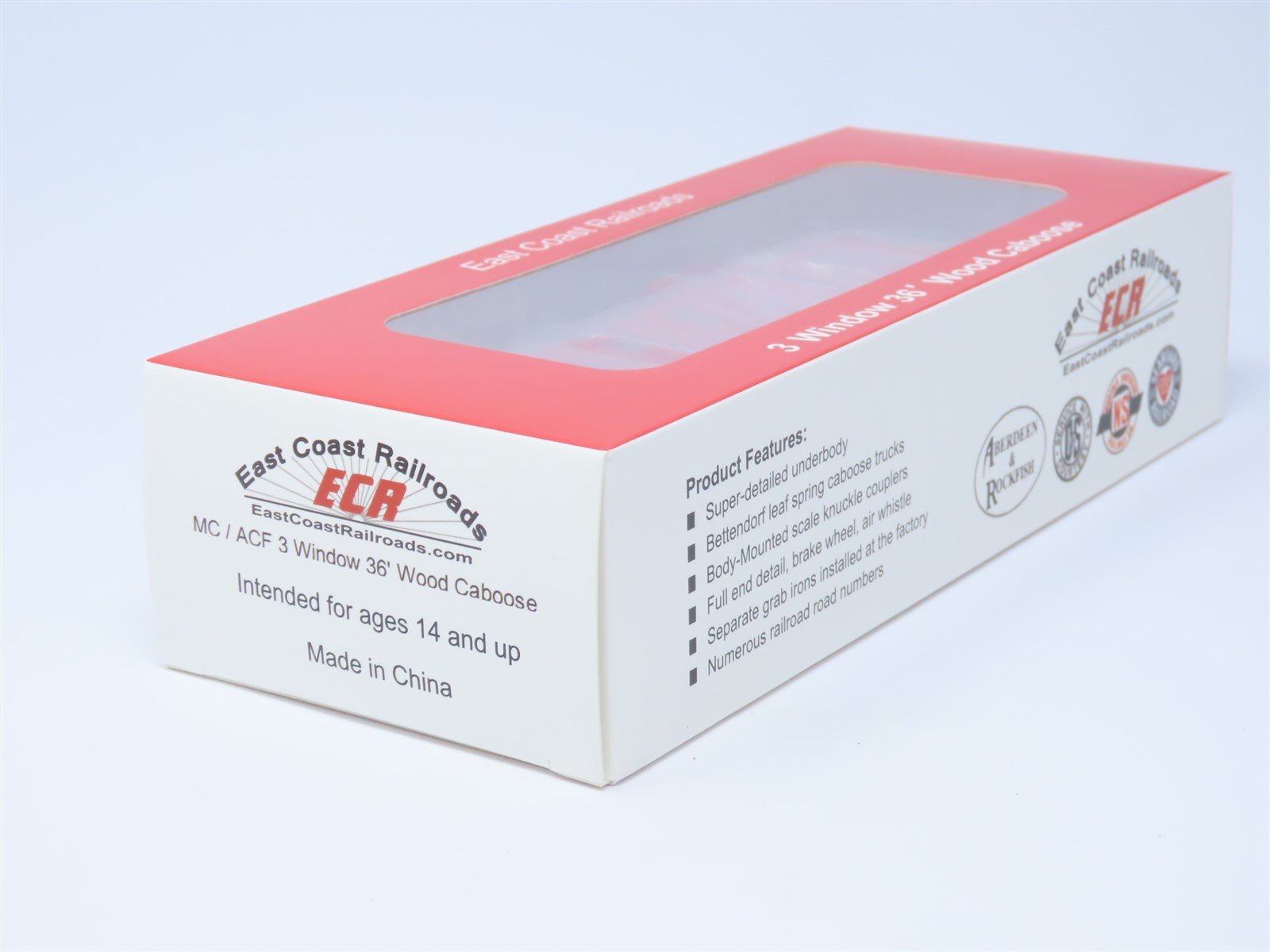 HO ECR East Coast Railroads ECRR-64 SAL Seaboard Air Line 36' Wood Caboose #5254