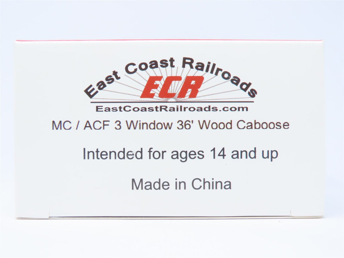 HO ECR East Coast Railroads ECRR-65 SAL Seaboard Air Line 36&#39; Wood Caboose #5248