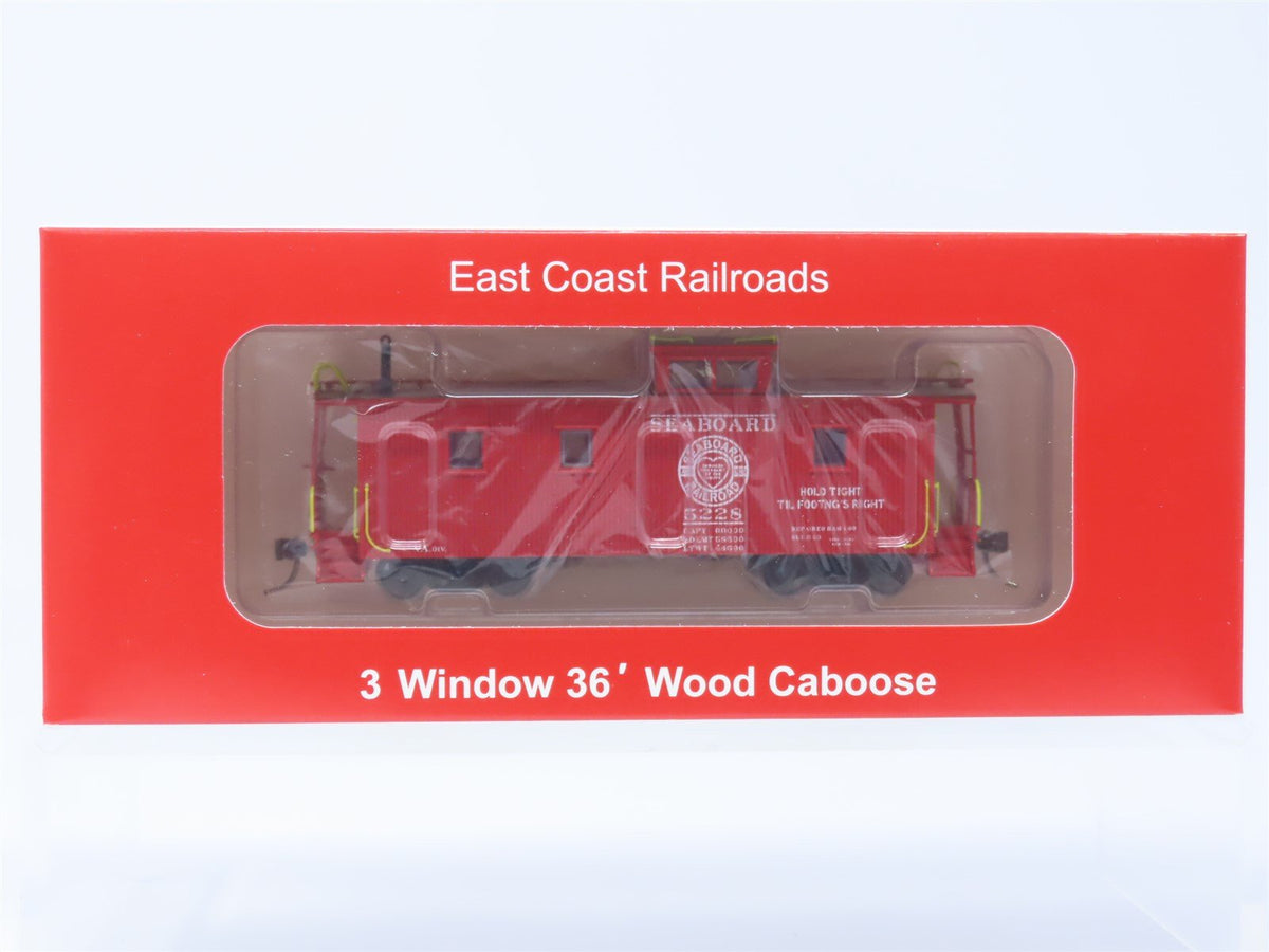 HO ECR East Coast Railroads ECRR-67 SAL Seaboard Air Line 36&#39; Wood Caboose #5228