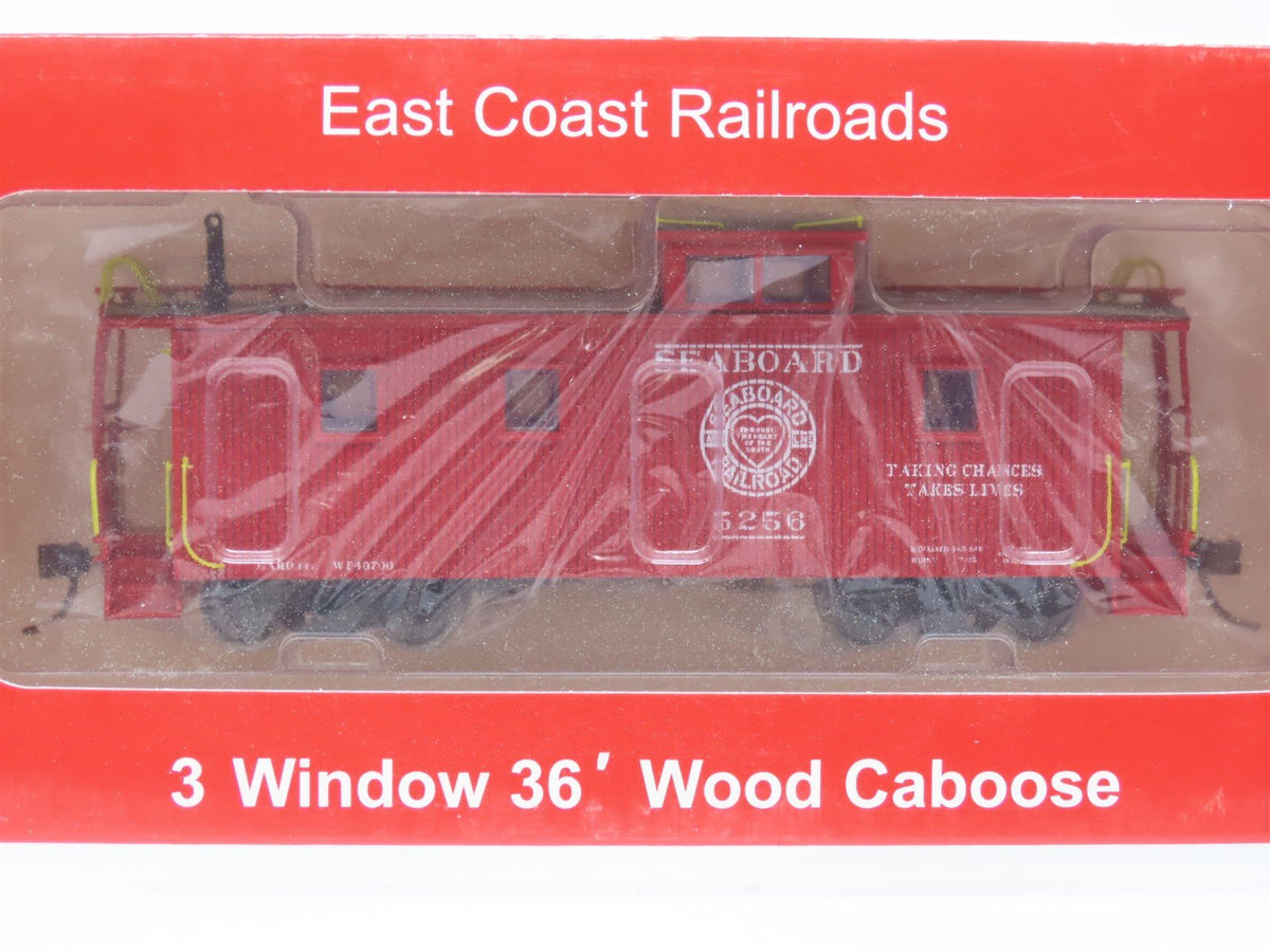 HO ECR East Coast Railroads ECRR-68 SAL Seaboard Air Line 36&#39; Wood Caboose #5256