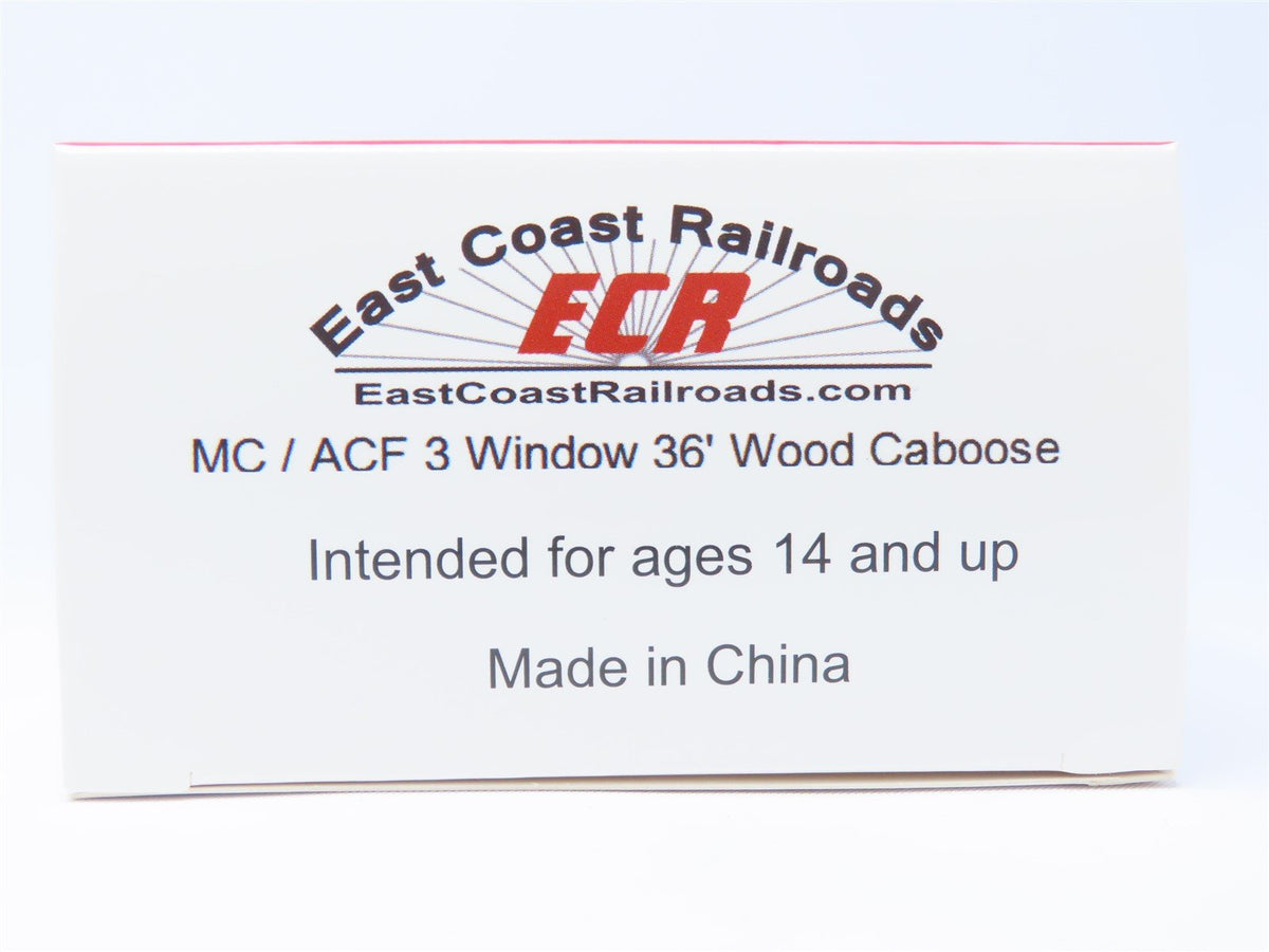 HO ECR East Coast Railroads ECRR-69 SAL Seaboard Air Line 36&#39; Wood Caboose #5311