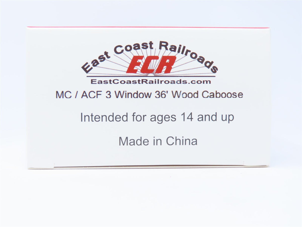 HO ECR East Coast Railroads ECRR-70 SAL Seaboard Air Line 36&#39; Wood Caboose #5260