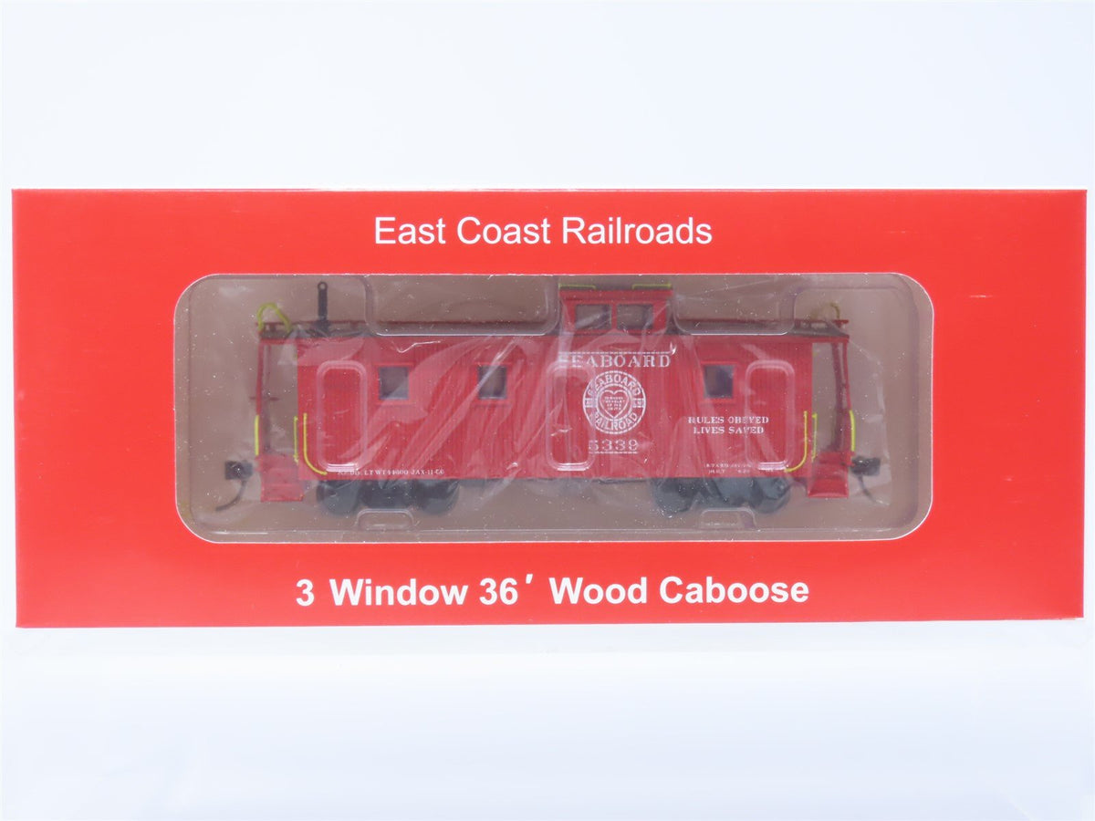 HO ECR East Coast Railroads ECRR-71 SAL Seaboard Air Line 36&#39; Wood Caboose #5339