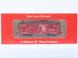 HO ECR East Coast Railroads ECRR-71 SAL Seaboard Air Line 36' Wood Caboose #5339