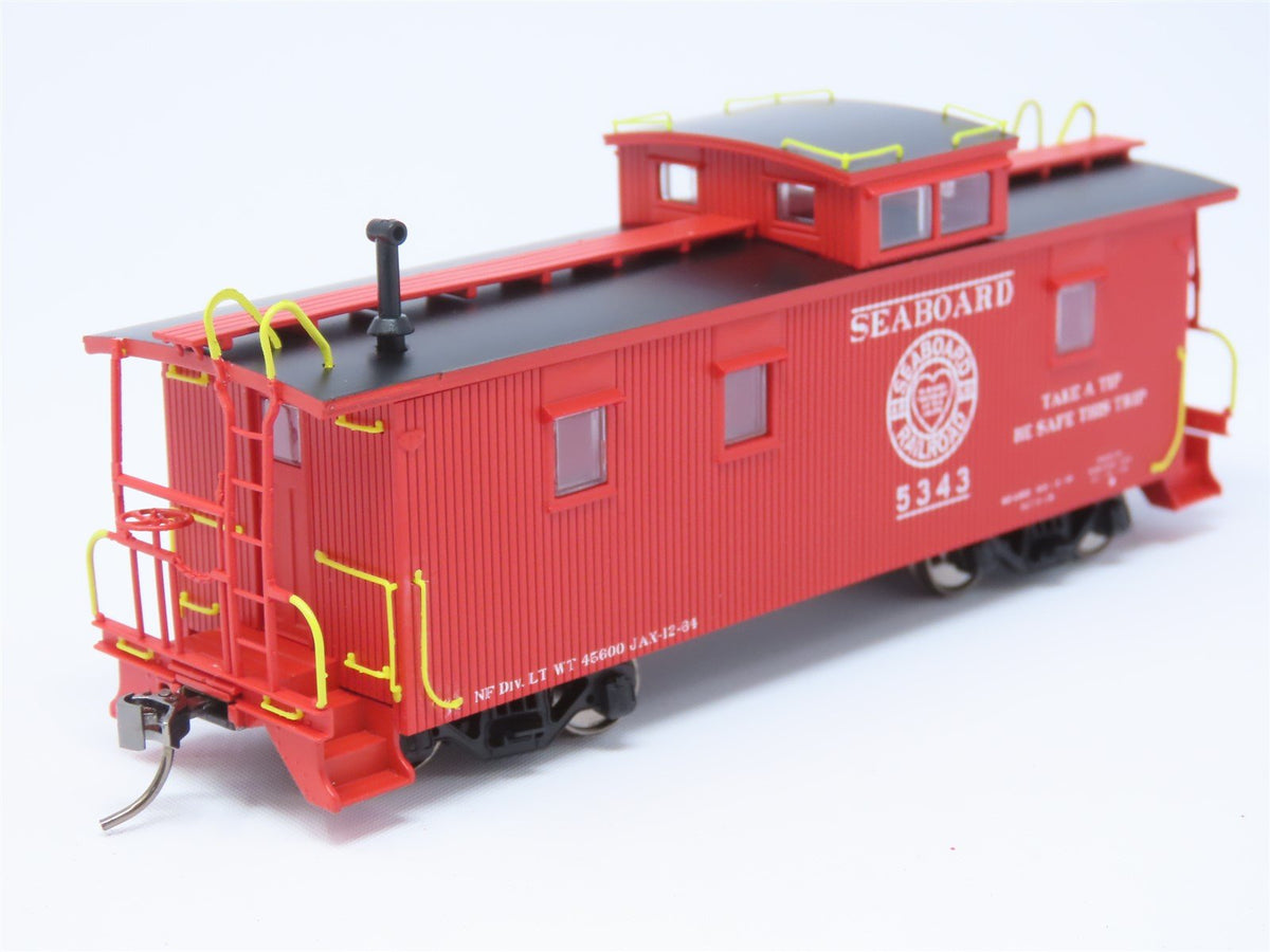 HO ECR East Coast Railroads ECRR-72 SAL Seaboard Air Line 36&#39; Wood Caboose #5343