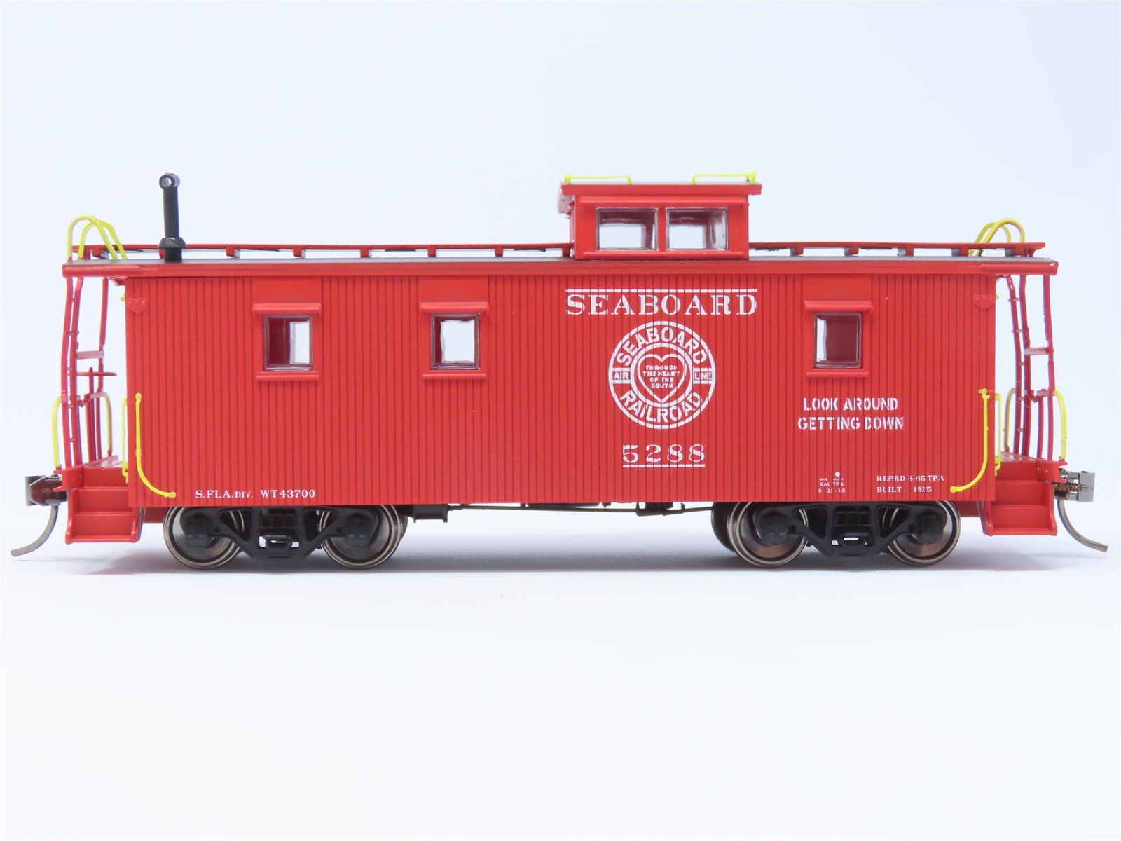 HO ECR East Coast Railroads ECRR-73 SAL Seaboard Air Line 36' Wood Caboose #5288