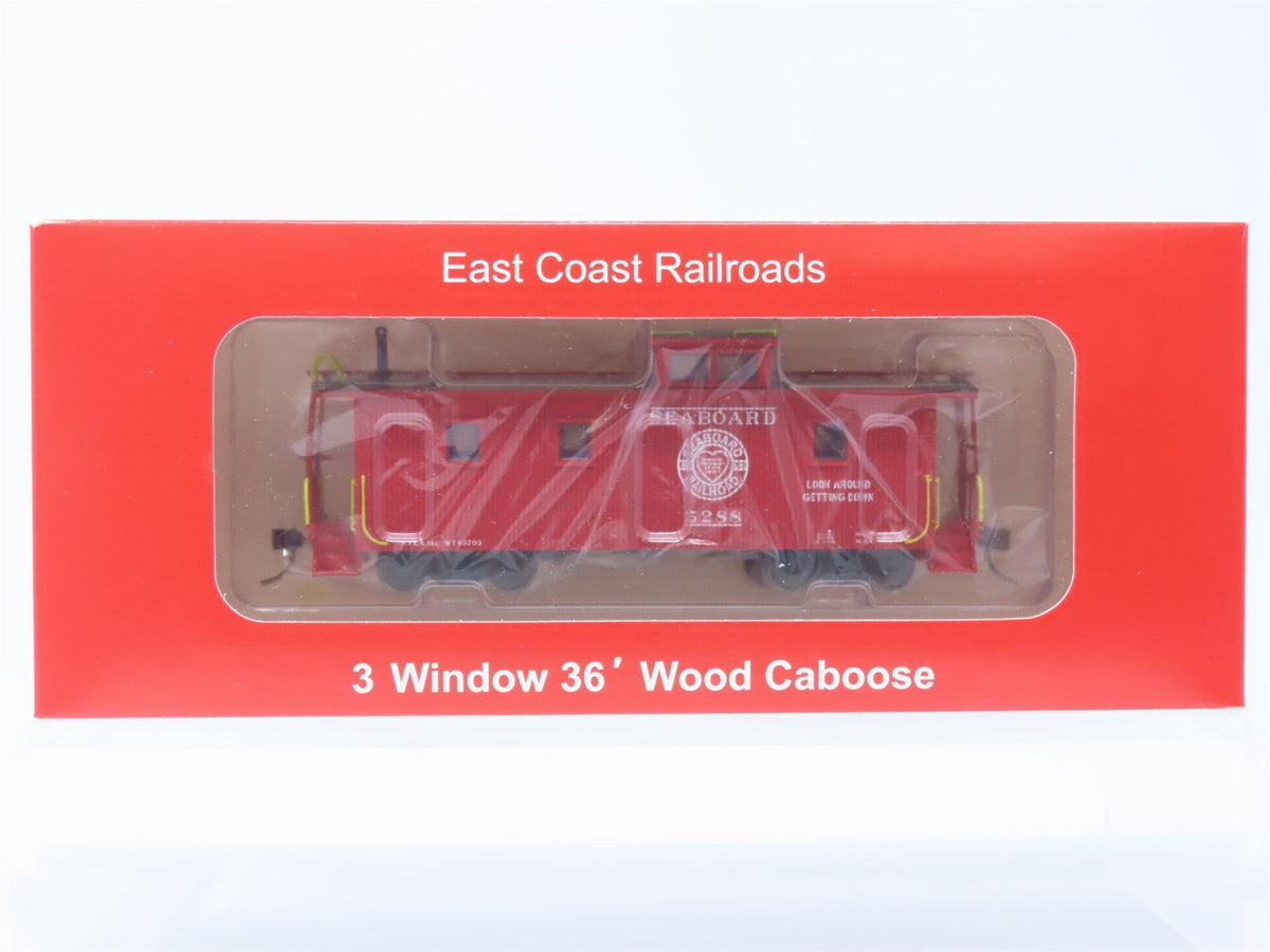 HO ECR East Coast Railroads ECRR-73 SAL Seaboard Air Line 36&#39; Wood Caboose #5288