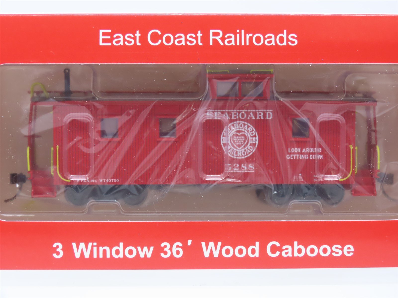 HO ECR East Coast Railroads ECRR-73 SAL Seaboard Air Line 36' Wood Caboose #5288