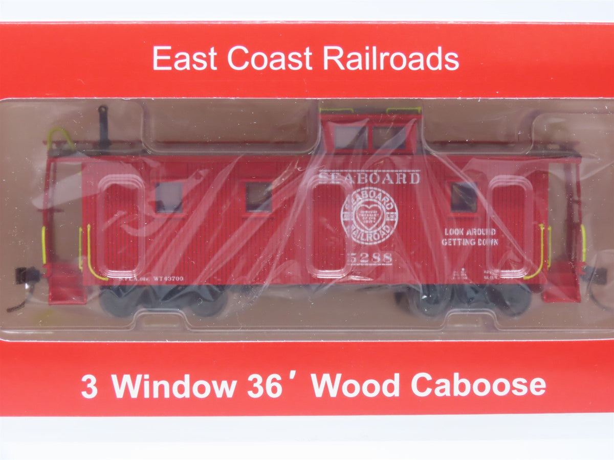 HO ECR East Coast Railroads ECRR-73 SAL Seaboard Air Line 36&#39; Wood Caboose #5288