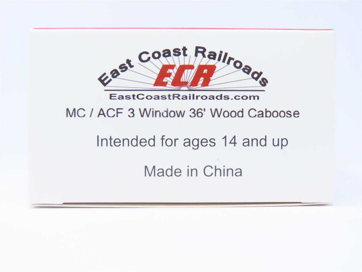 HO ECR East Coast Railroads ECRR-73 SAL Seaboard Air Line 36&#39; Wood Caboose #5288