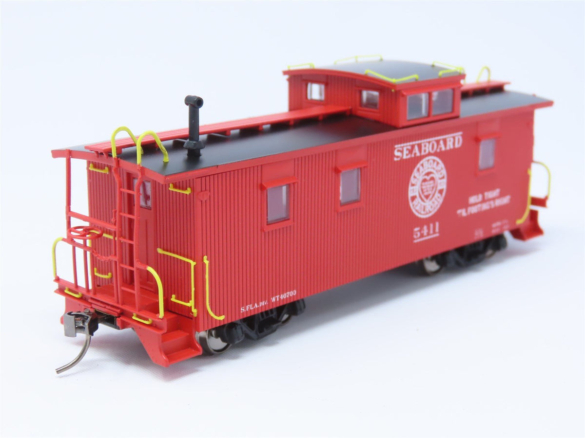 HO ECR East Coast Railroads ECRR-74 SAL Seaboard Air Line 36&#39; Wood Caboose #5411