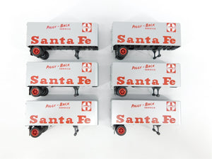 LOT of 6 HO Scale ATSF Santa Fe 