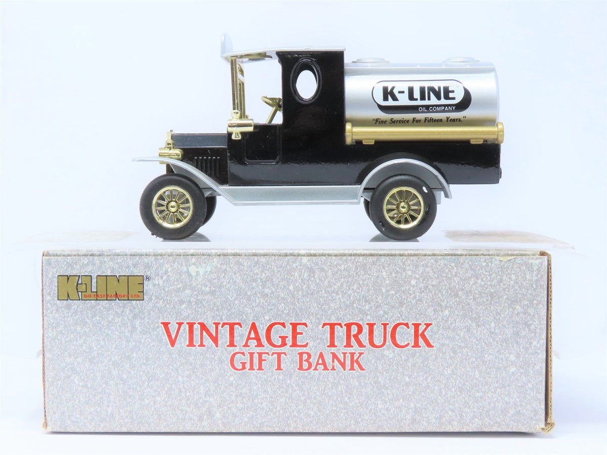 K-Line Die Cast Vintage K-Line Oil Company Truck Gift Bank w/ Key
