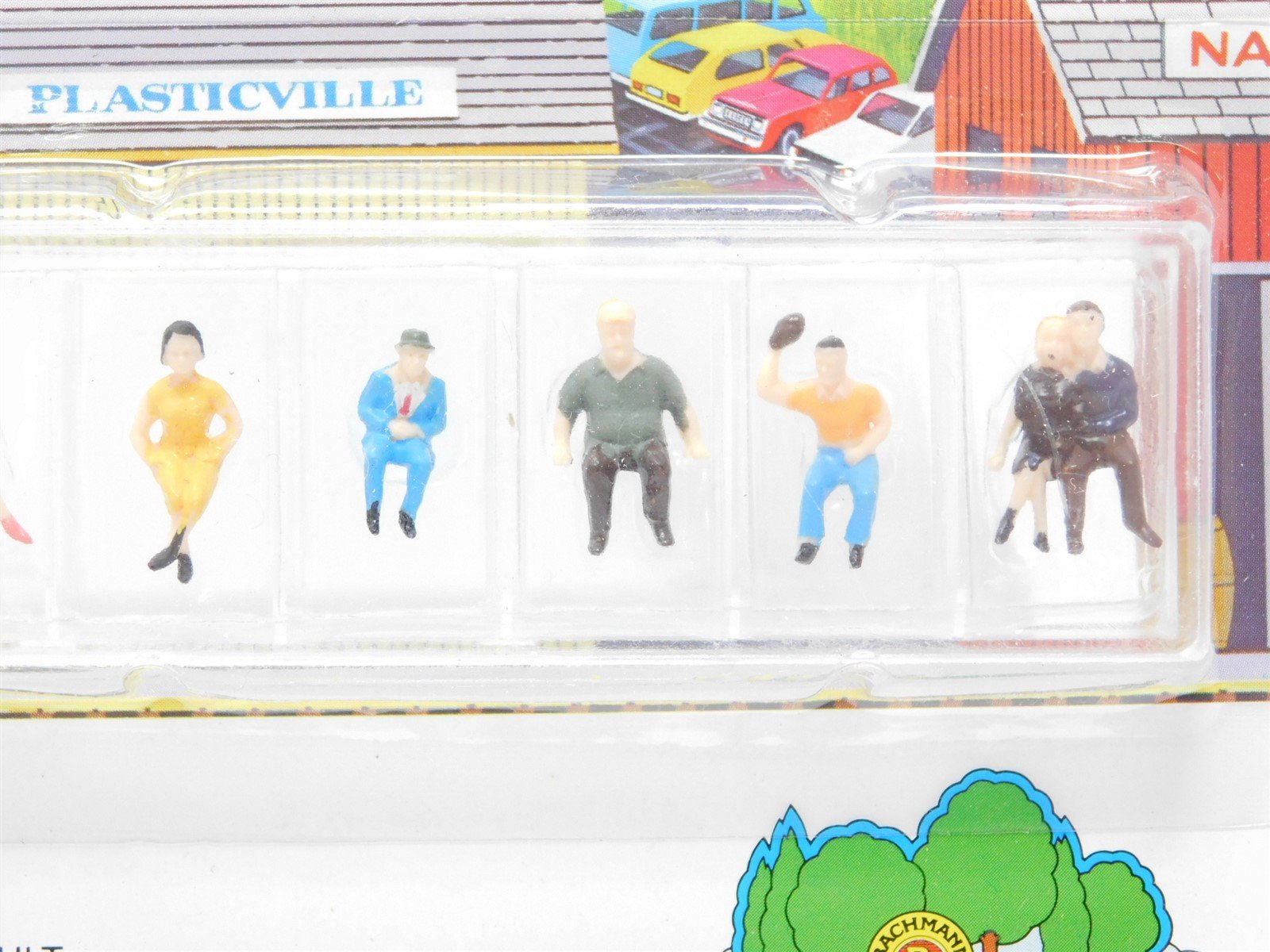 HO Scale Bachmann Mini-People 42331 Sitting Figures (6-Piece Set) - Sealed