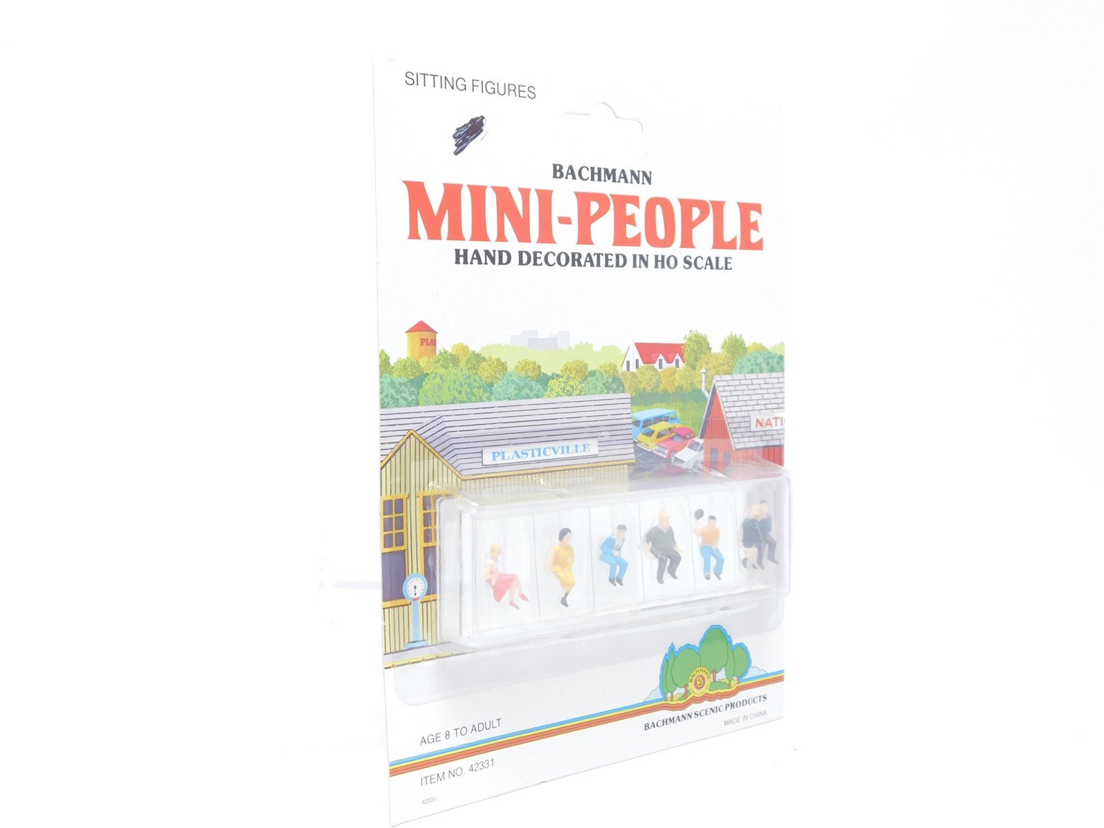 HO Scale Bachmann Mini-People 42331 Sitting Figures (6-Piece Set) - Sealed