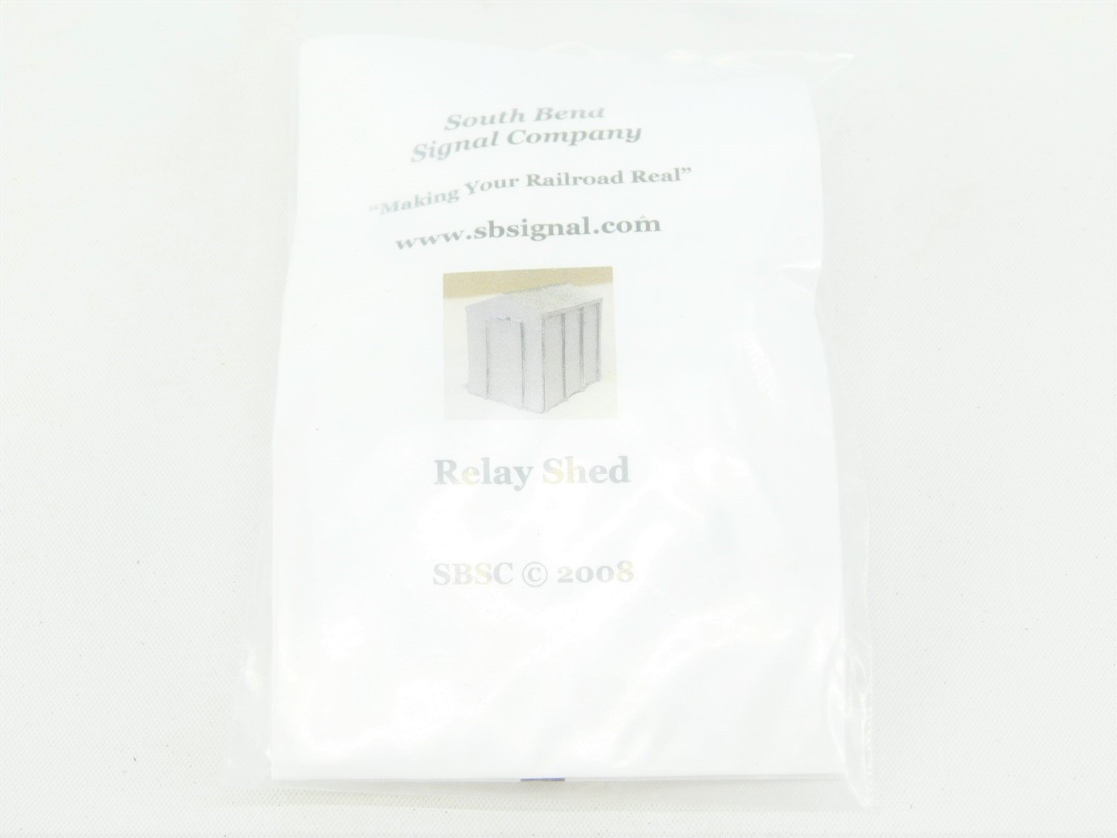 HO Scale South Bend Signal Company Unpainted Relay Shed