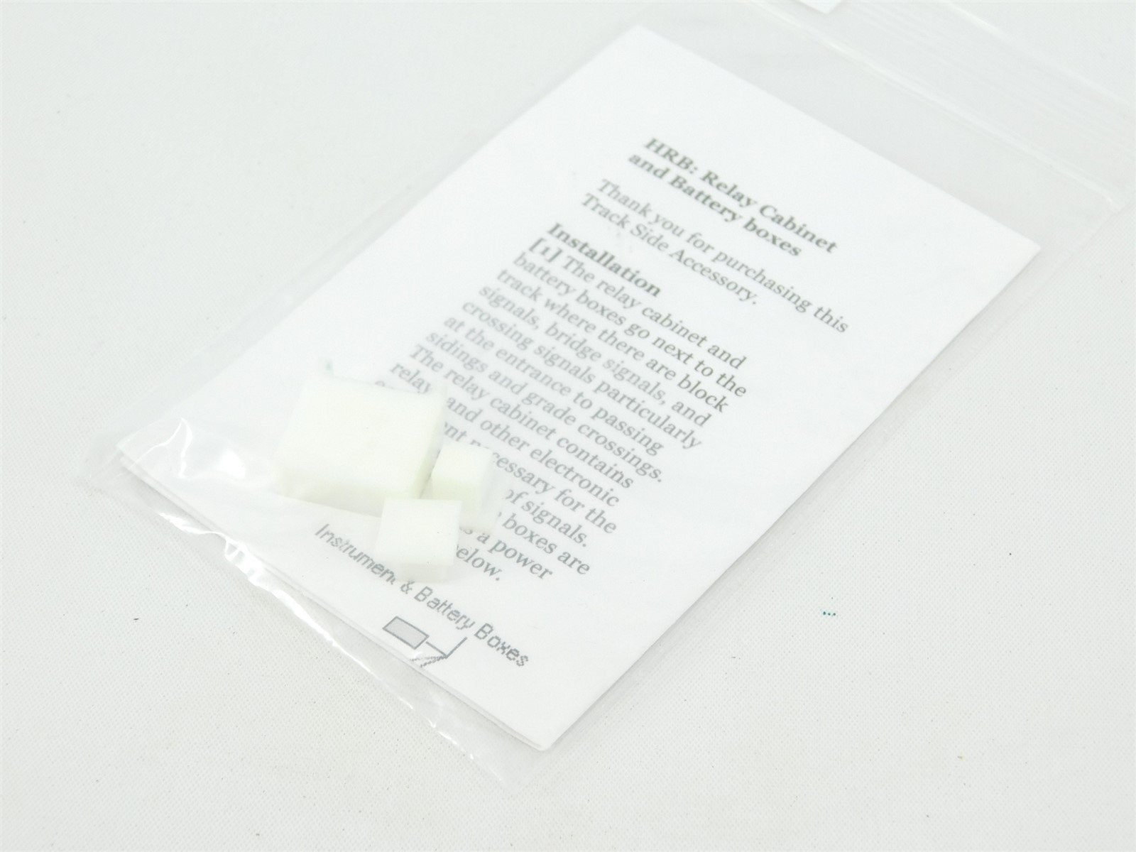 HO Scale South Bend Signal Company HRB Unpainted Relay Cabinet & Battery Boxes