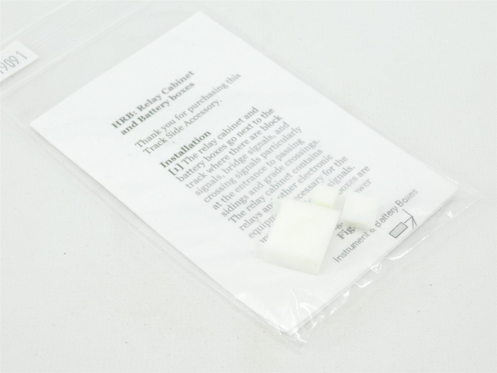 HO Scale South Bend Signal Company HRB Unpainted Relay Cabinet & Battery Boxes