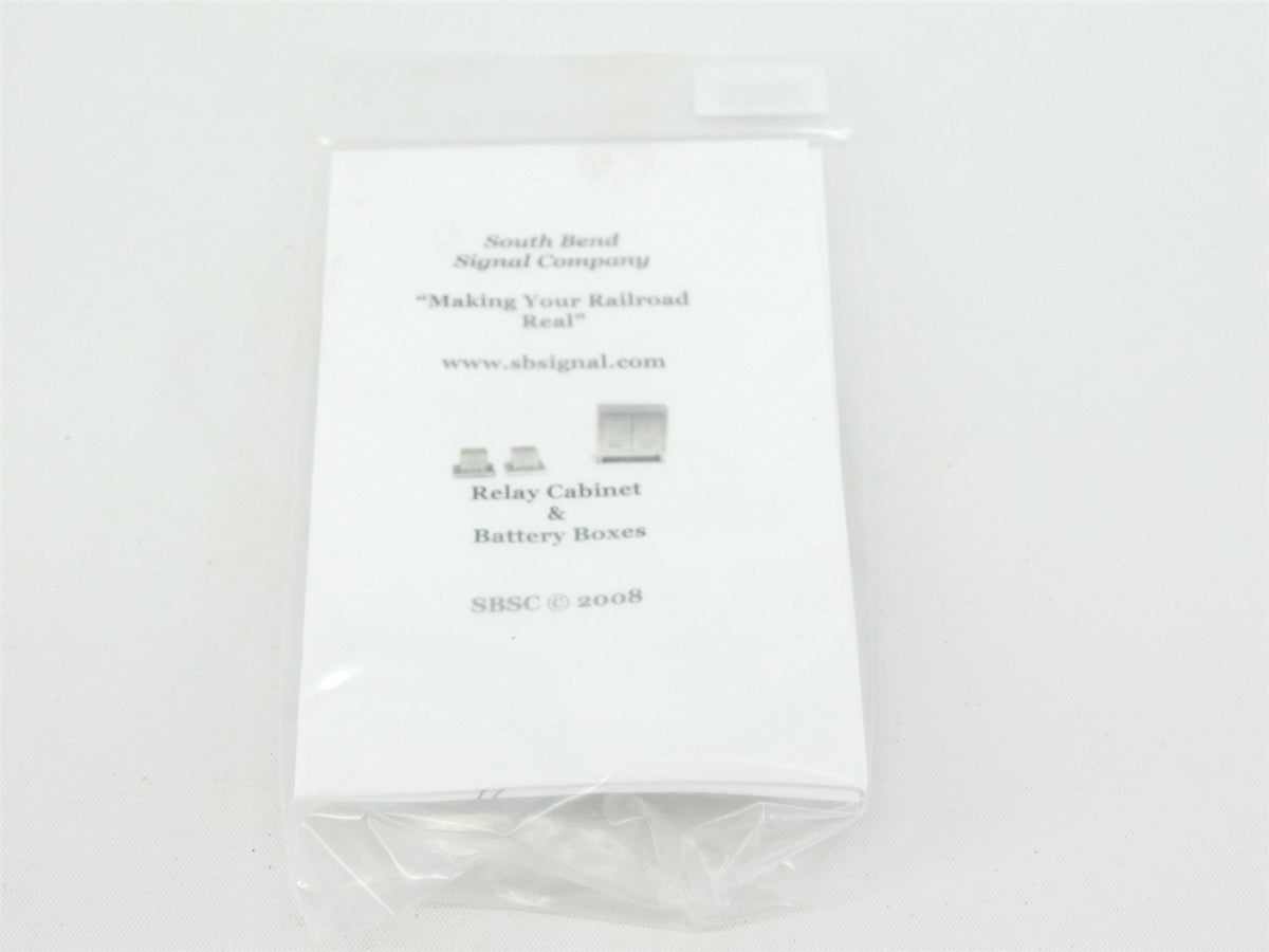 HO Scale South Bend Signal Company HRB Black Relay Cabinet &amp; Battery Boxes