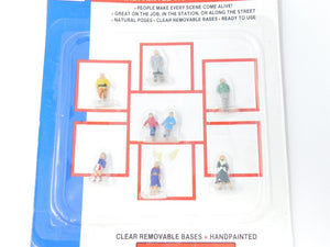 HO 1/87 Scale Life-Like #1128 People Walking - 7 Pc. Figures Set