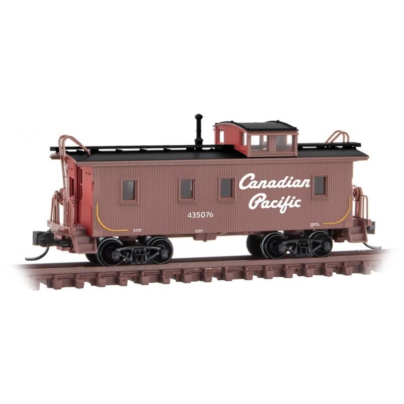 N Scale Micro-Trains MTL 05100011 CP Canadian Pacific 34&#39; Wood Caboose #435076