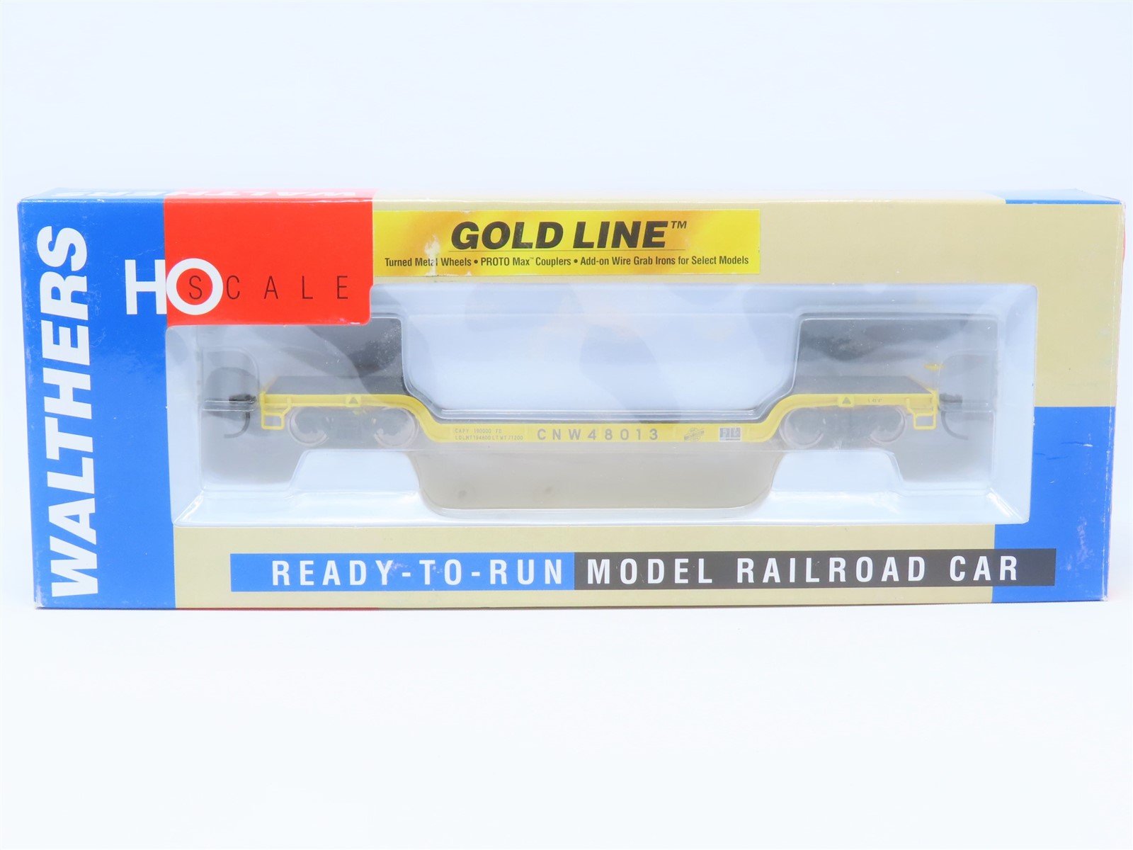 HO Scale Walthers Gold Line 932-7889 CNW Chicago & North Western Flat Car #48013