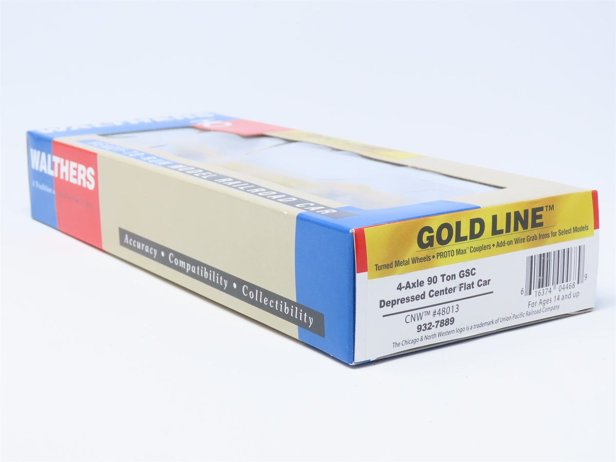 HO Scale Walthers Gold Line 932-7889 CNW Chicago North Western Flat Car #48013