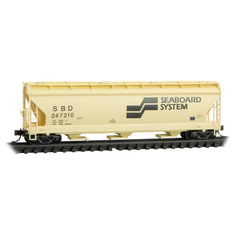 N Scale Micro-Trains MTL 09400710 SBD Seaboard System 3-Bay Hopper #247210