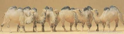 HO 1/87 Scale Preiser 0626 Camels (6 Animal Figures) Zoo or Circus Scenery