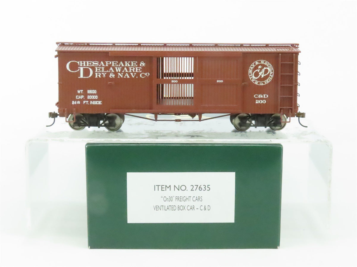 On30 Bachmann Spectrum 27635 C&amp;D Chesapeake &amp; Delaware Ventilated Box Car #200