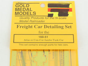 N Scale Gold Medal Models #16051 BRASS Freight Car Detailing Set for Tank Car