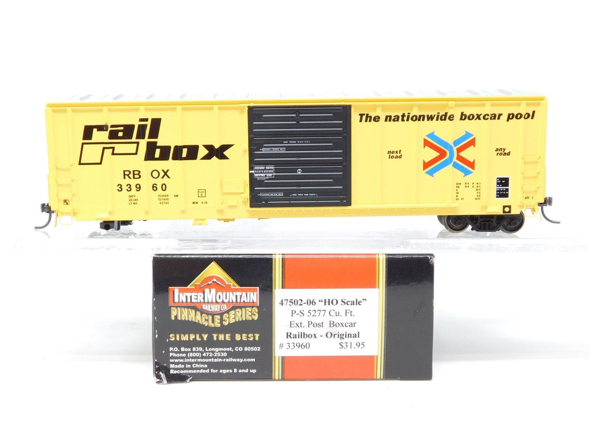 HO Scale InterMountain Pinnacle Series 47502-06 RBOX Railbox Box Car #33960