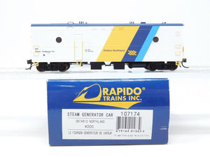 HO Scale Rapido #107174 ON Ontario Northland Steam Generator Car #200