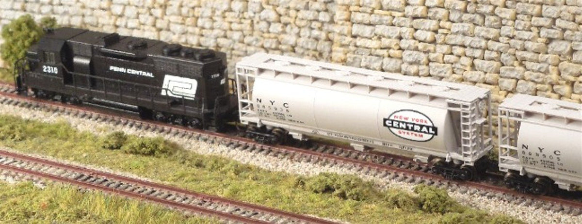 Z Scale FULL THROTTLE FT1003B NYC New York Central 51&#39; 3-Bay ACF Hopper Set #1