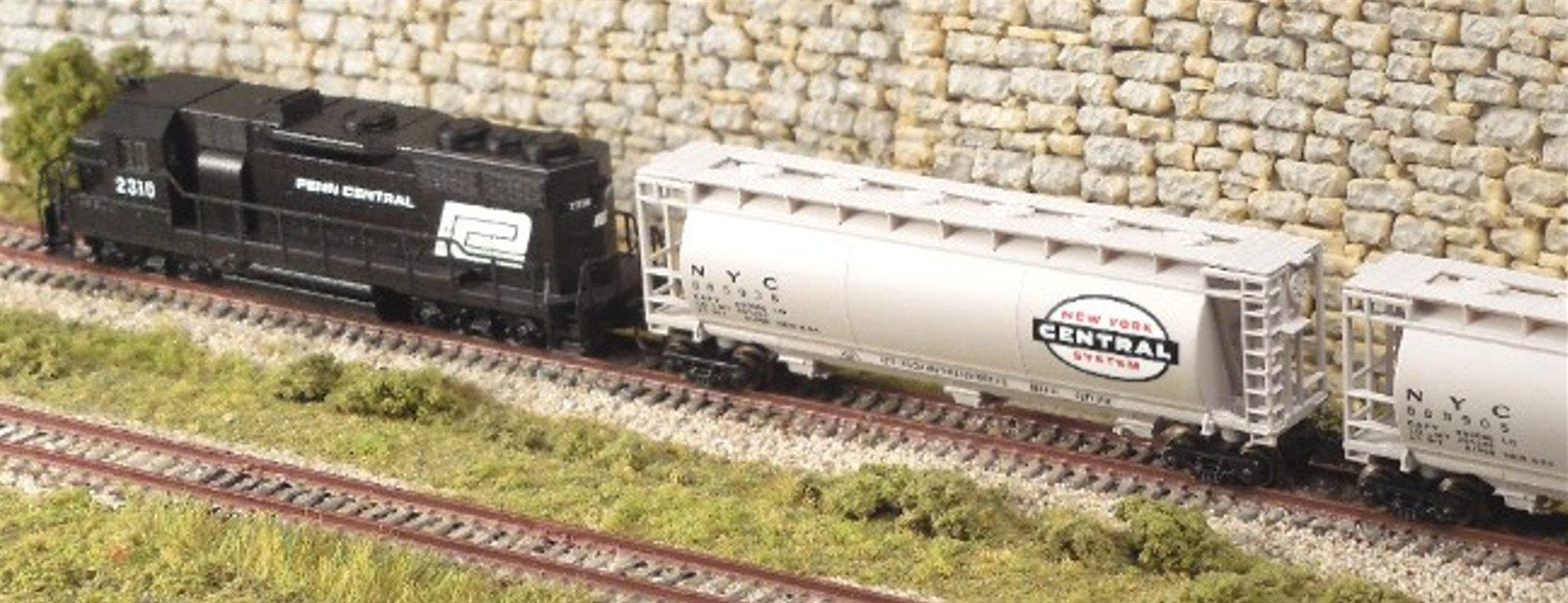Z Scale FULL THROTTLE FT1003B NYC New York Central 51' 3-Bay ACF Hopper Set #1