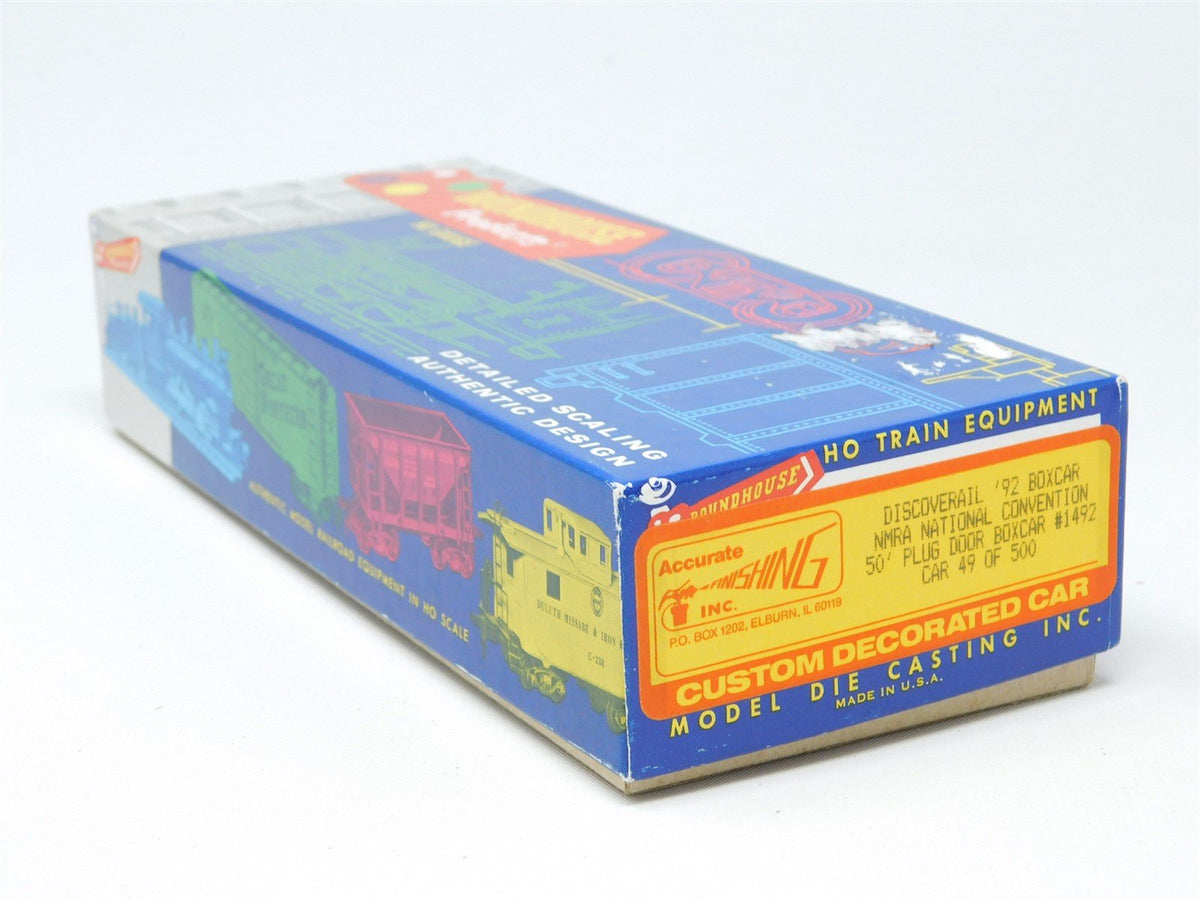 HO Roundhouse Kit DRX Discoverail &#39;92 NMRA Nat&#39;l Convention 50&#39; Box Car #1492