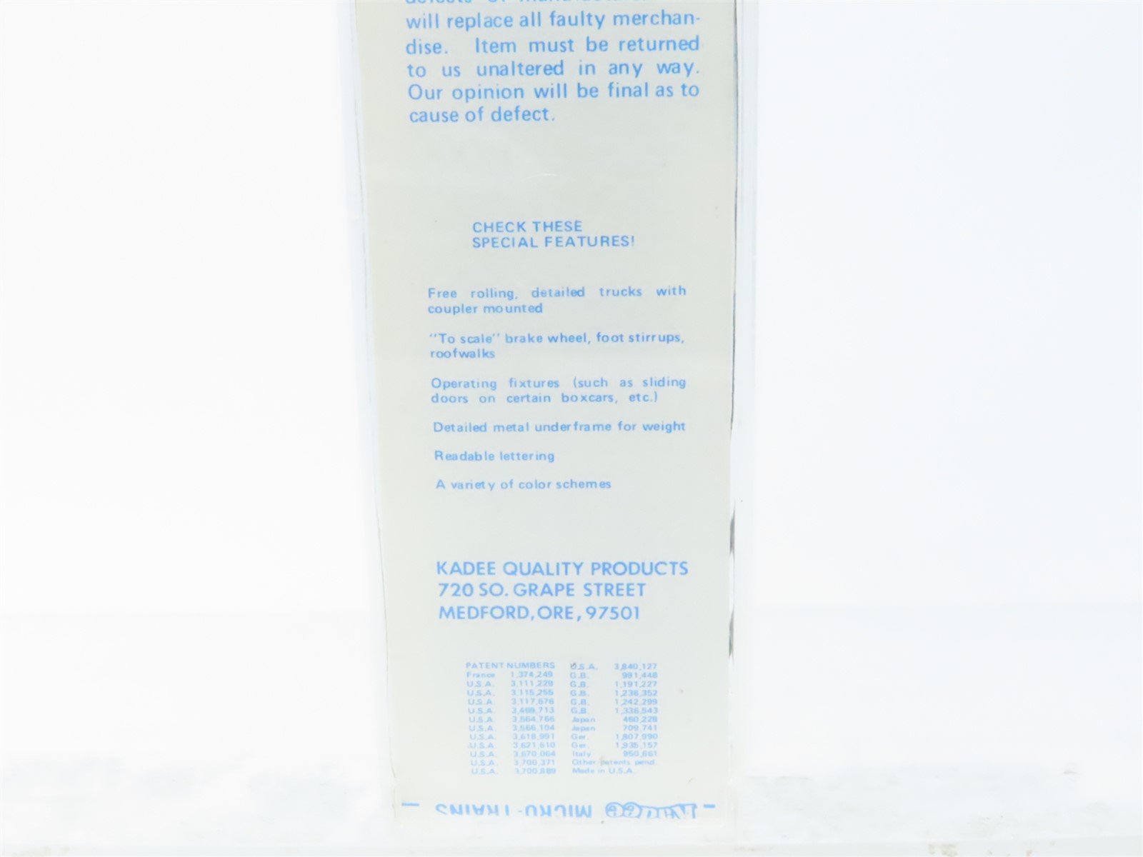 N Kadee Micro-Trains MTL 36084 UP Union Pacific 50' Boxcar 169170 - Blue Label