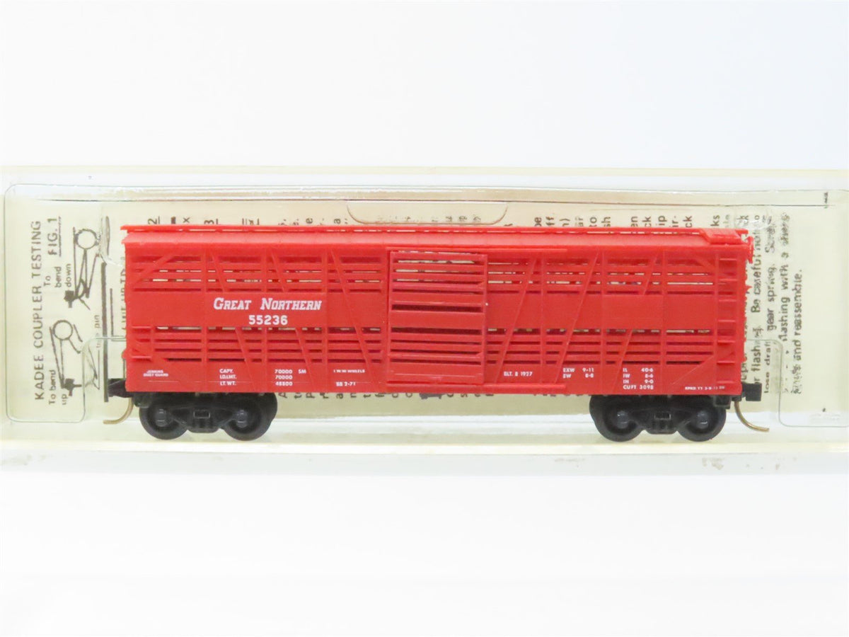 N Scale Kadee Micro-Trains MTL 35020 GN Great Northern 40&#39; Stock Car #55236