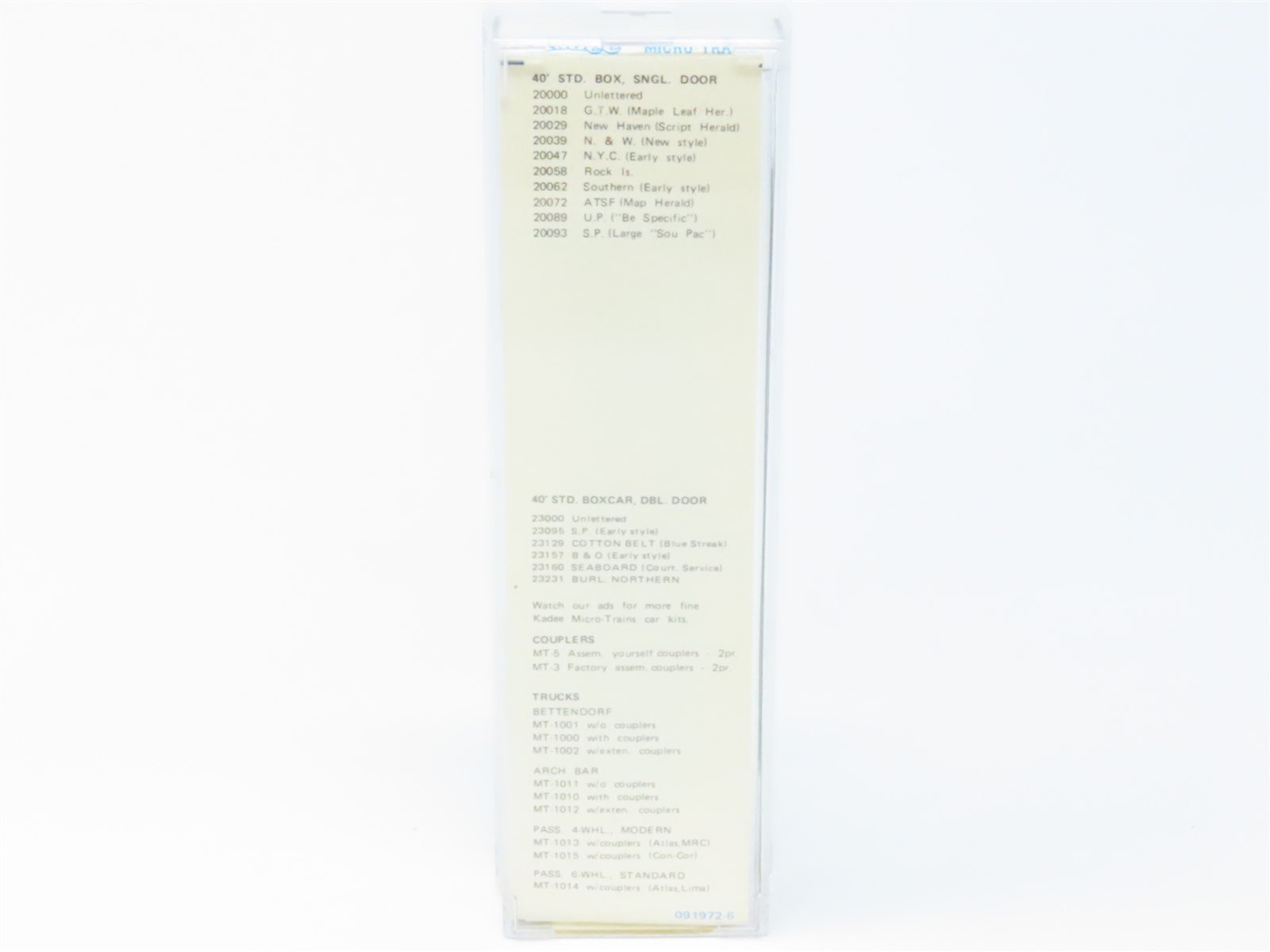 N Scale Kadee Micro-Trains MTL #20047 NYC 40' Box Car #180189 - Blue Label RARE