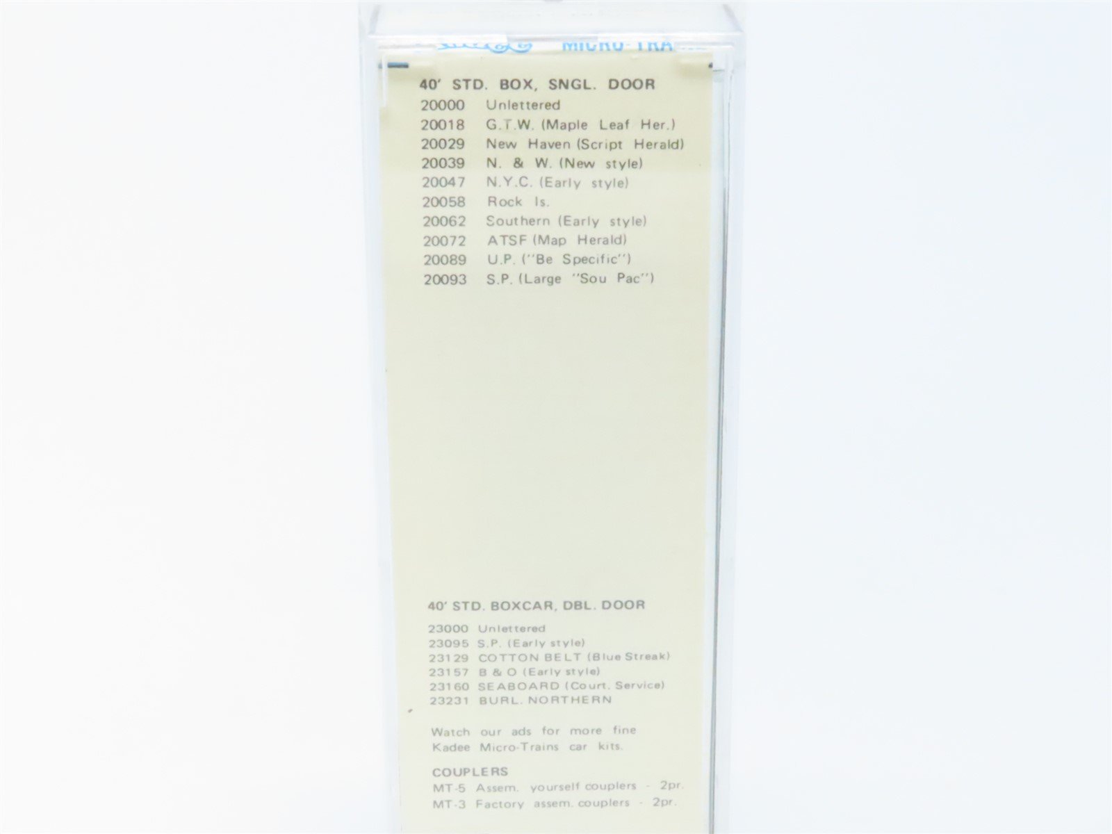 N Scale Kadee Micro-Trains MTL #20047 NYC 40' Box Car #180189 - Blue Label RARE