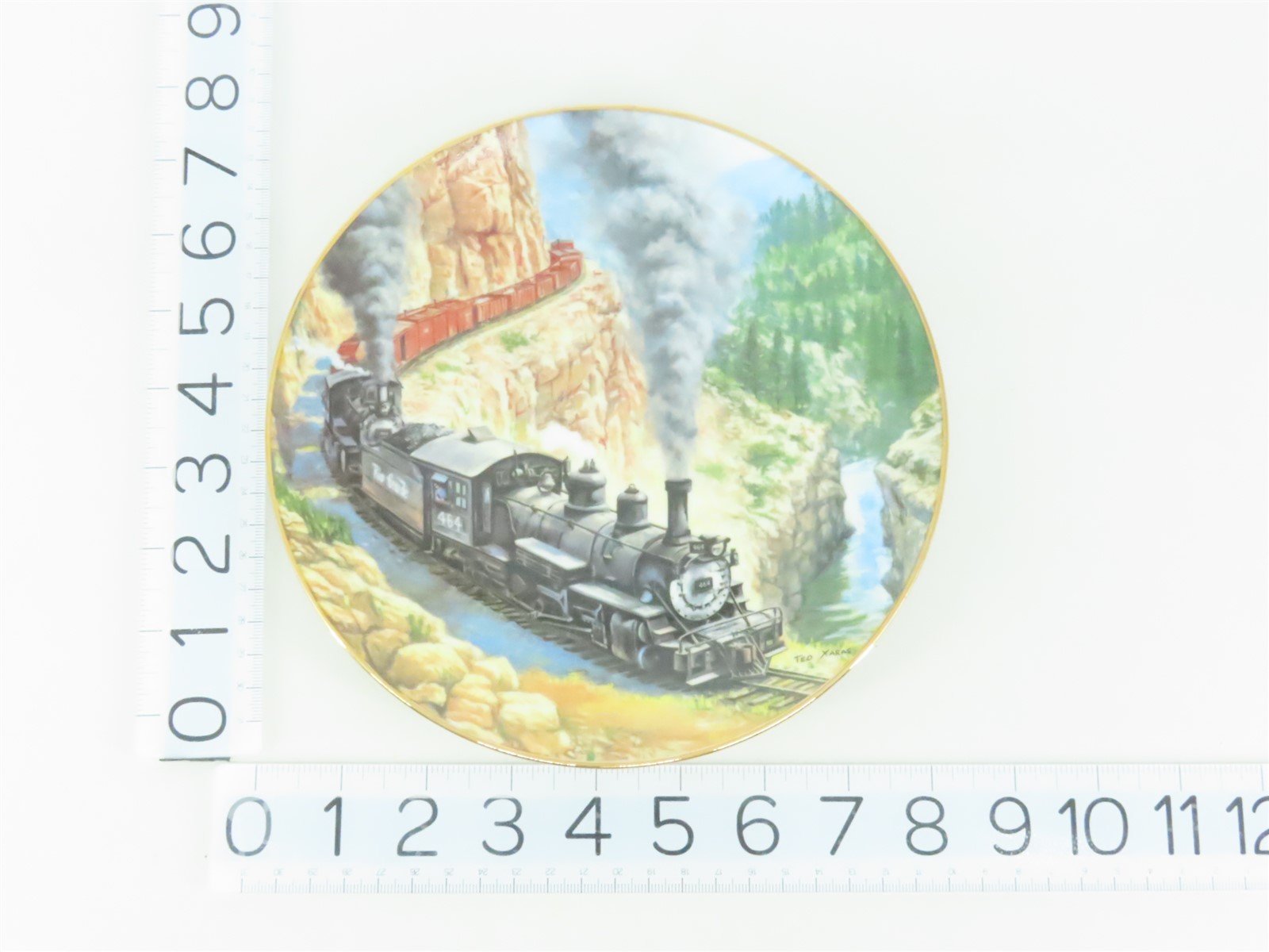 The Hamilton Golden Age of American Railroad Plate Collection - Above the Canyon