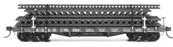 HO Tichy Train Group Kit #4021 Undecorated 40&#39; 50 Ton Steel Underframe Flat Car