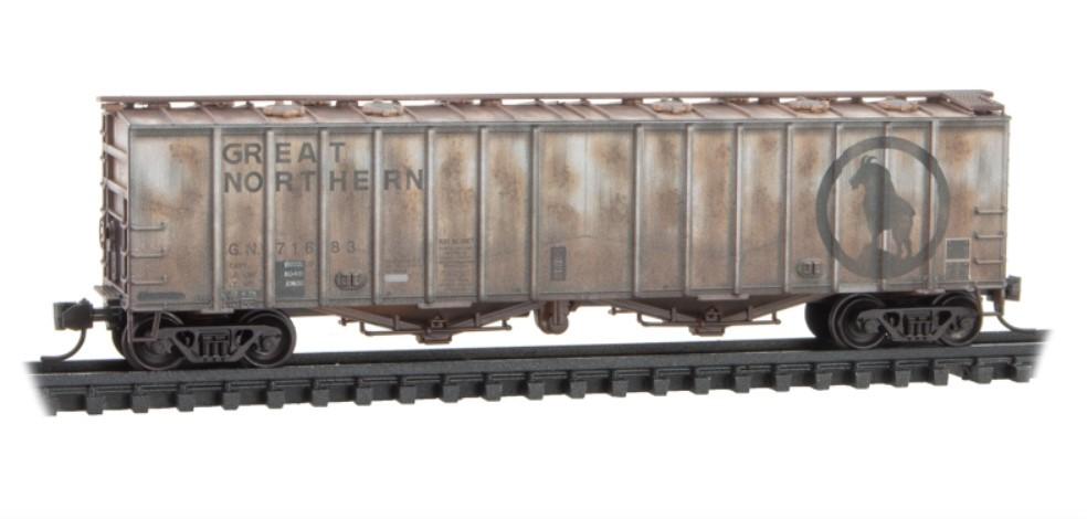 N Micro-Trains MTL 09844210 GN Great Northern Airslide Hopper #71683 - Weathered