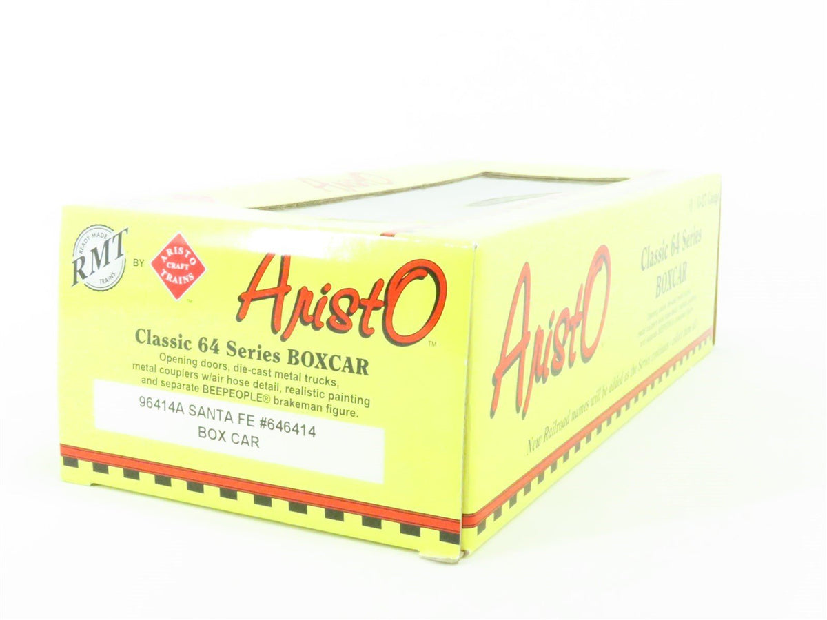 O RMT Aristocraft AristO 64 Series 96414A ATSF &quot;Shock Control&quot; Box Car #646414